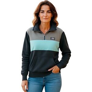 Victoria’s Secret PINK Perfect Quarter-Zip Pullover Sz M